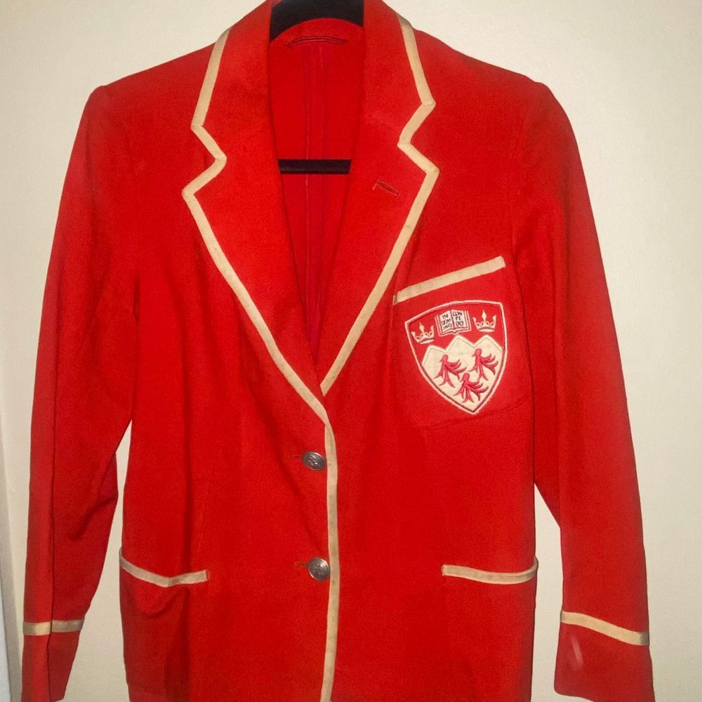 Vintage Red Sorority Blazer